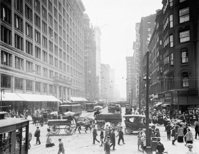 Vintage Chicago - State Street and Marshall Fields Chicago Illinois