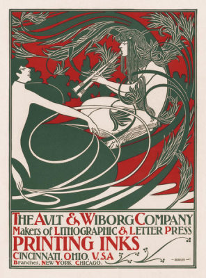 Will H. Bradley - Ault & Wiborg Co. Flyer, 1890