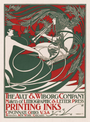 Will H. Bradley - Ault & Wiborg Co. Flyer, 1890