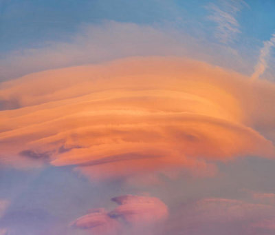 Tim Fitzharris - Lenticular Clouds at Sunset