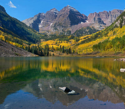 Tim Fitzharris - Maroon Bells, Maroon Lake, Colorado