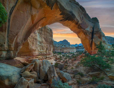 Tim Fitzharris - Arch, Hickman Bridge, Capitol Reef National Park, Utah