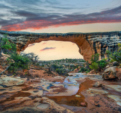 Tim Fitzharris - Arch, Owachomo Bridge, Natural Bridges National Monument, Utah