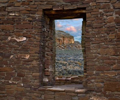 Tim Fitzharris - Window, Pueblo del Arroyo, South Mesa, Chaco Culture National Historical Park, New Mexico