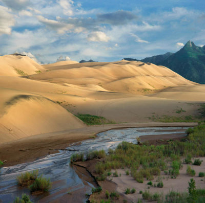 Tim Fitzharris - Sand dunes and river, Great Sand Dunes National Park, Colorado