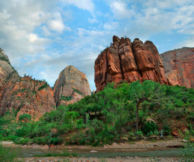 Tim Fitzharris - The Organ formation and Virgin River, Zion National Park, Utah