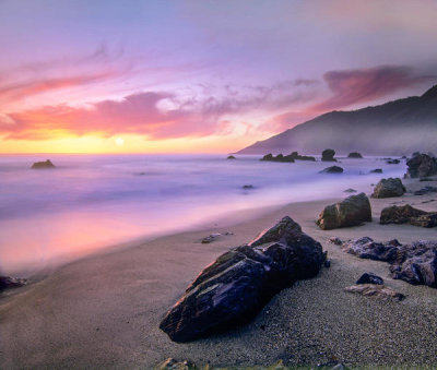 Tim Fitzharris - Sunset at Kirk Creek Beach, California