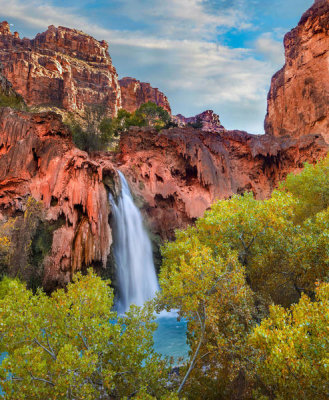 Tim Fitzharris - Cottonwoods and Havasu Falls, Grand Canyon, Arizona