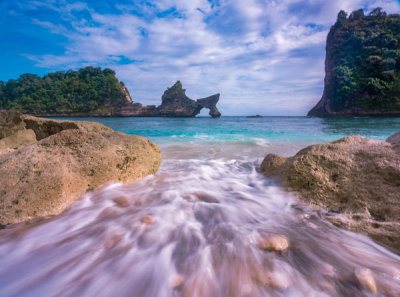 Tim Fitzharris - Rock arch, Atuh Beach, Nusa Penida, Bali, Indonesia