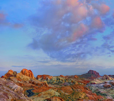 Tim Fitzharris - Road running through desert, Valley of Fire State Park, Nevada