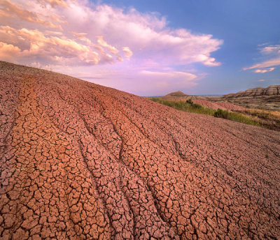 Tim Fitzharris - Eroded sedimentary rock, Badlands National Park, South Dakota