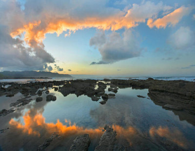 Tim Fitzharris - Clouds reflected in tidepool, Santa Teresa, Costa Rica
