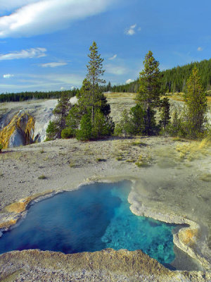 Tim Fitzharris - Geothermal hot spring, Blue Star Spring, Yellowstone National Park, Wyoming