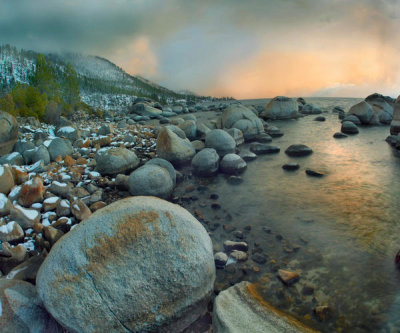 Tim Fitzharris - Boulders, Hidden Beach, Lake Tahoe, Nevada