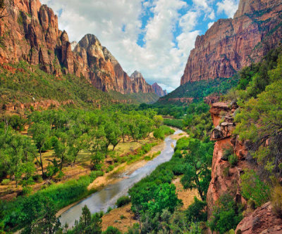 Tim Fitzharris - Zion Canyon and the Virgin River, Zion National Park, Utah