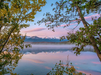 Tim Fitzharris - Trident Range from Pyramid Lake, Jasper National Park, Alberta, Canada