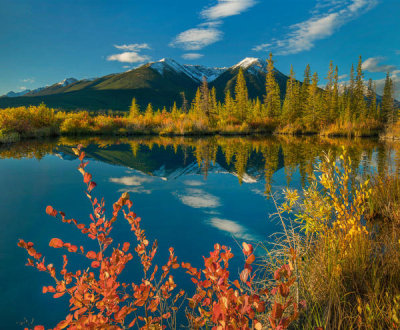 Tim Fitzharris - Peaks, Sundance Range, Vermilion Lakes, Banff National Park, Alberta, Canada