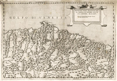 Antoine Lafrery - Ancona, Italy, from Geografia tavole moderne di geografia, ca. 1575