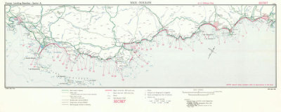 RG 263 CIA Published Maps - France: Landing Beaches - Sector A: Nice-Toulon