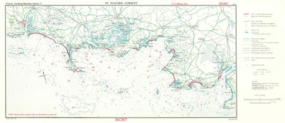 RG 263 CIA Published Maps - France: Landing Beaches - Sector F: St. Nazaire-Lorient