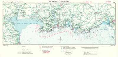RG 263 CIA Published Maps - France: Landing Beaches - Sector H: St. Brieuc-Avranches