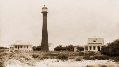 Department of Commerce. Bureau of Lighthouses - Matagorda, Texas - Matagorda Light Station, ca. 1900