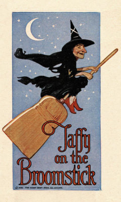 Department of the Interior. Patent Office. - Vintage Labels: Taffy on the Broomstick, 1920