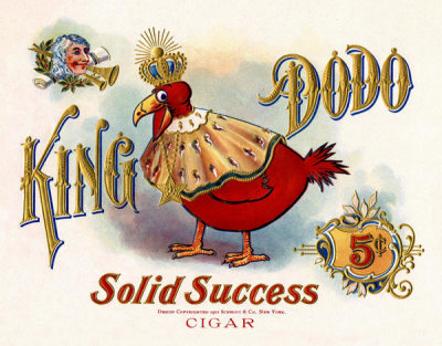 Department of the Interior. Patent Office. - Vintage Cigar Box: King Dodo, 1901