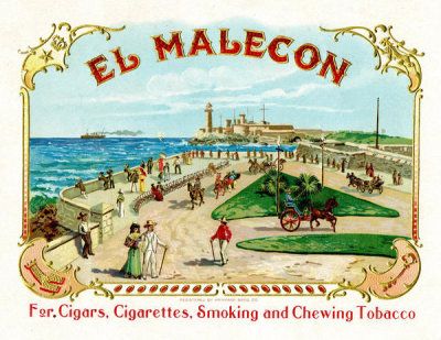 Department of the Interior. Patent Office. - Vintage Cigar Box: El Malecon, 1901