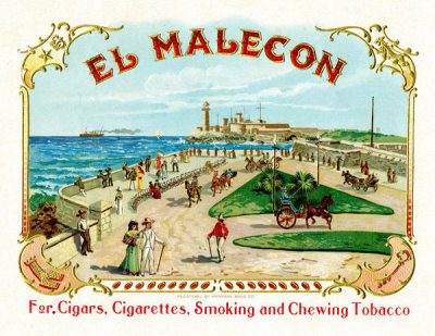 Department of the Interior. Patent Office. - Vintage Cigar Box: El Malecon, 1901