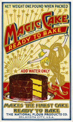 Department of the Interior. Patent Office. - Vintage Labels: Magic Cake Ready to Bake, 1920