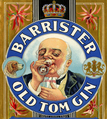 Department of the Interior. Patent Office. - Vintage Labels: Barrister Gin, 1901