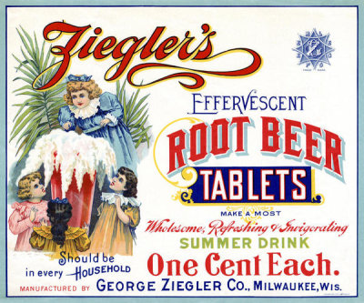 Department of the Interior. Patent Office. - Vintage Labels: Ziegler's Effervescent Tablets, 1901