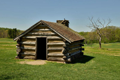 Carol Highsmith - Log cabin at Valley Forge National Historical Park, Pennsylvania, 2019
