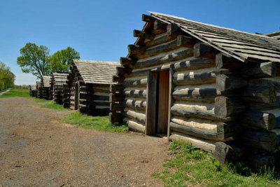 Carol Highsmith - Muhlenberg Brigade huts at Valley Forge National Historical Park, Pennsylvania, 2019