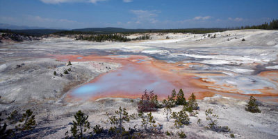 Carol Highsmith - Mudpots and hot springs color the terrain in northwestern Wyoming's Yellowstone National Park, 2015