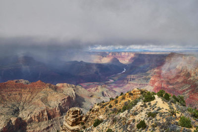 Carol Highsmith - A storm over the Grand Canyon National Park,  northern Arizona, 2018