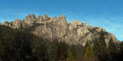 Carol Highsmith - Jagged rock formations at the pinnacle of Castle Crags State Park, California, 2012