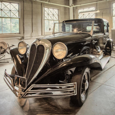 Carol Highsmith - Vintage vehicle in the garage at Glenmont, the estate of Thomas and Mina Edison, New Jersey, 2017