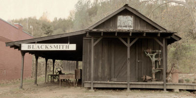 Carol Highsmith - A restored blacksmith shop at Shasta State Historical Park, California, 2012