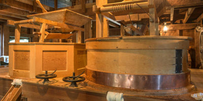 Carol Highsmith - Interior tools and milling equipment at the Bale Grist Mill Historic Park, California, 2012
