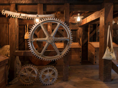 Carol Highsmith - Interior tools and milling equipment at the Bale Grist Mill Historic Park, California, 2012