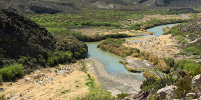 Carol Highsmith - View of the Rio Grande River along Texas Rt. 170, Bend Ranch State Park, Texas, 2014