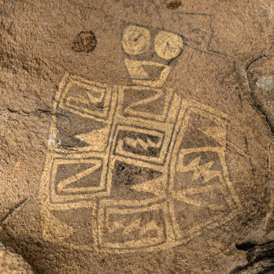 Carol Highsmith - Rock drawings, or pictographs, in a restricted area of Hueco Tanks State Historic Site, Texas, 2014