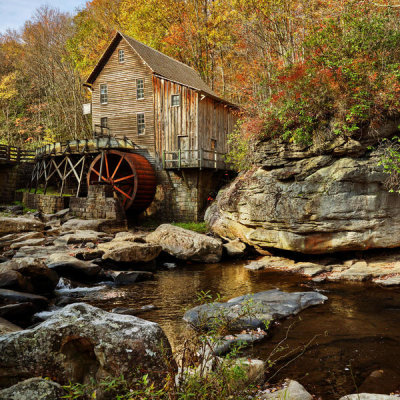 Carol Highsmith - The Glade Creek Grist Mill, Babcock State Park, West Virginia, 2015