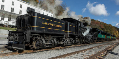 Carol Highsmith - A classic direct gear locomotive at Cass Scenic Railroad State Park, West Virginia, 2015