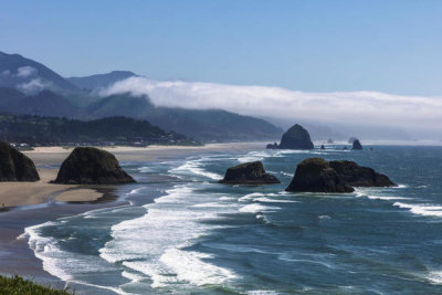 Carol Highsmith - Fogbank over the rocky northern Oregon coast, near Ecola State Park, 2018