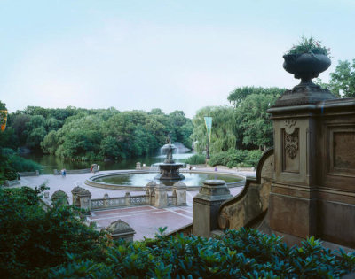 Carol Highsmith - Central Park courtyard and fountain, New York, New York, 2018