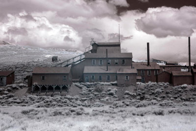 Carol Highsmith - Infrared photograph of the ghost town of Bodie, California, 2012