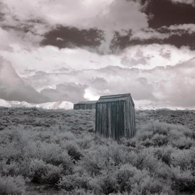 Carol Highsmith - Infrared photograph in the ghost town of Bodie, California, 2012